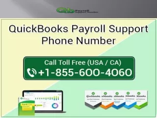 QuickBooks Payroll Support Phone Number 1-855-6OO-4O6O