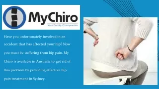 Hip Pain Treatment Sydney | Advanced Chiropractic Care | My Chro