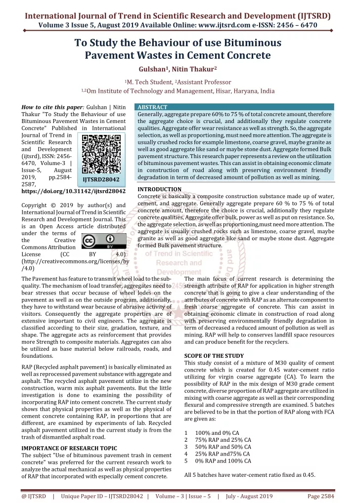 international journal of trend in scientific