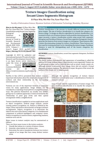 international journal of trend in scientific