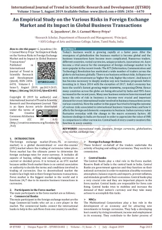 international journal of trend in scientific