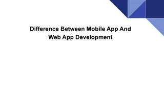 difference between mobile