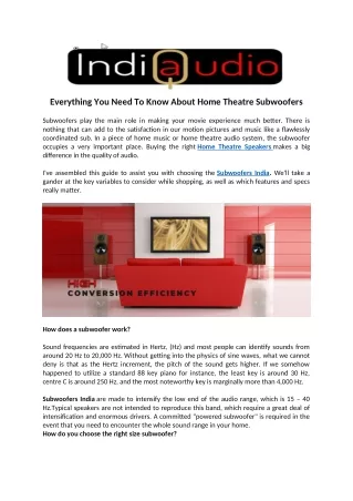 everything you need to know about home theatre