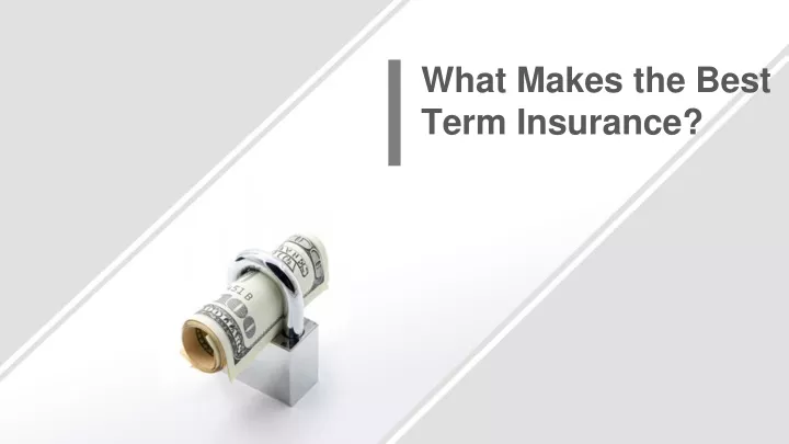 what makes the best term insurance