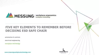 Five Key Elements to Remember Before Deciding ESD Safe Chair