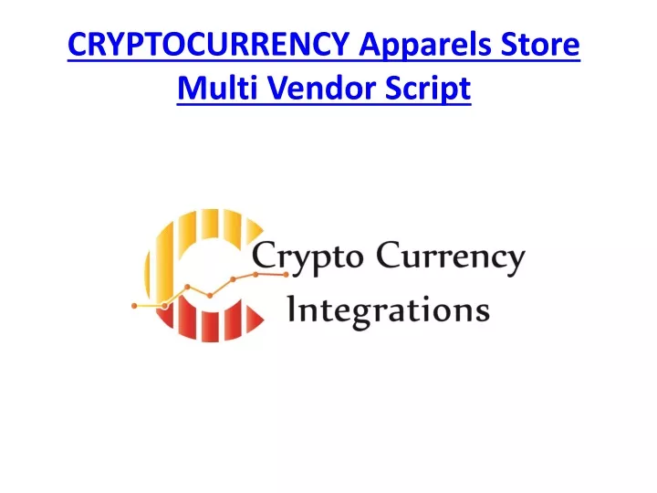 cryptocurrency apparels store multi vendor script