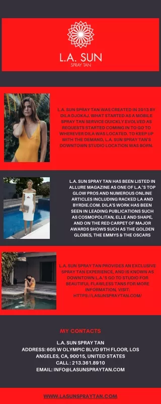 mobile spray tan in LA