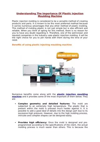 understanding the importance of plastic injection