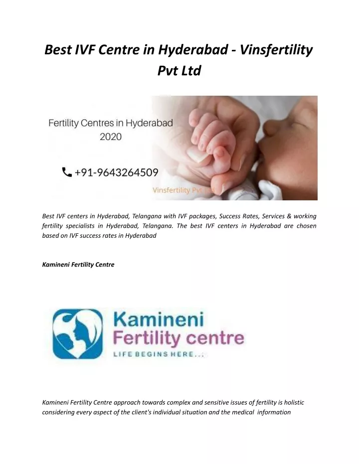 best ivf centre in hyderabad vinsfertility pvt ltd