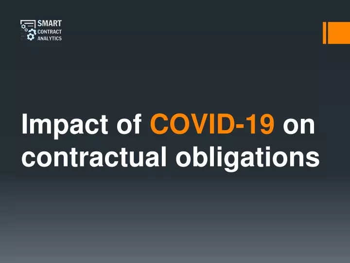 impact of covid 19 on contractual obligations