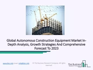 global global autonomous construction equipment