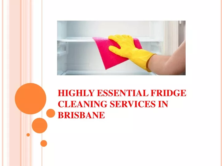 highly essential fridge cleaning services