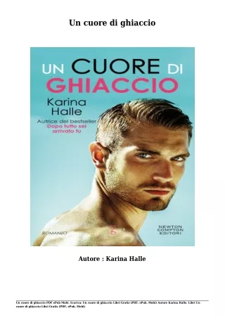 Scaricare Libri Gratis Un cuore di ghiaccio (PDF, ePub, Mobi) Di Karina Halle