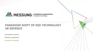 Paradigm Shift of ESD Technology in Defence