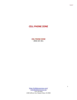 Cell Phone Zone