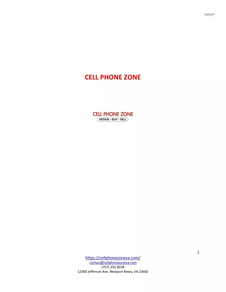 cell phone zone