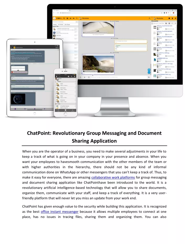 chatpoint revolutionary group messaging