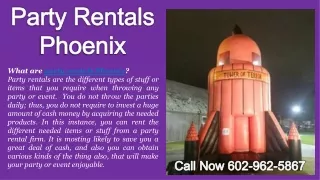 Party Rentals Phoenix