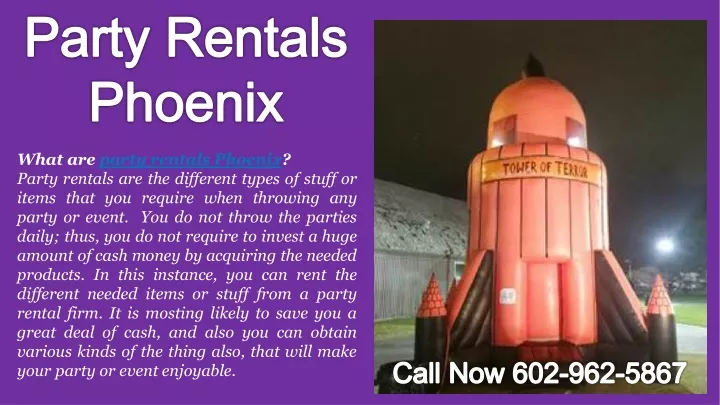 what are party rentals phoenix party rentals