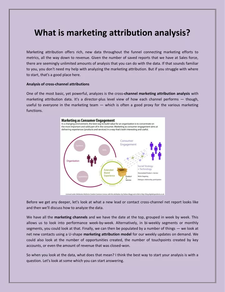 what is marketing attribution analysis