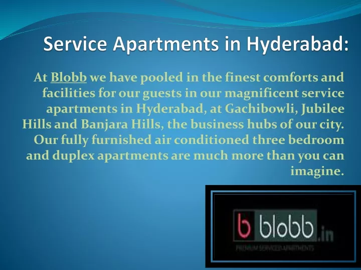 service apartments in hyderabad