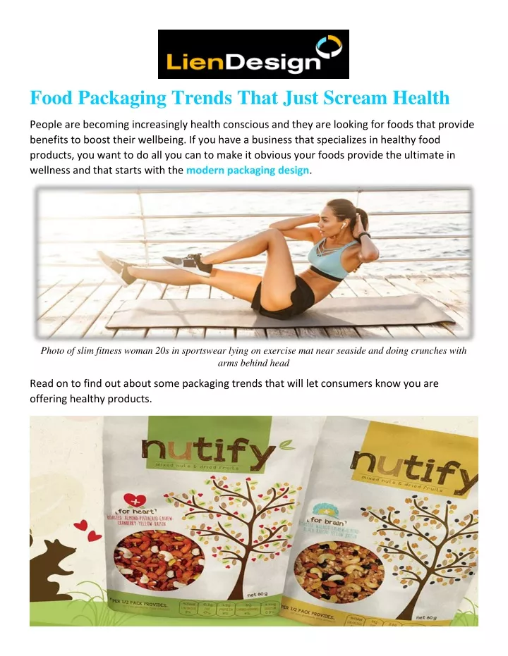food packaging trends that just scream health