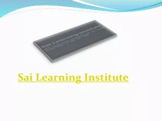 sai learning institute