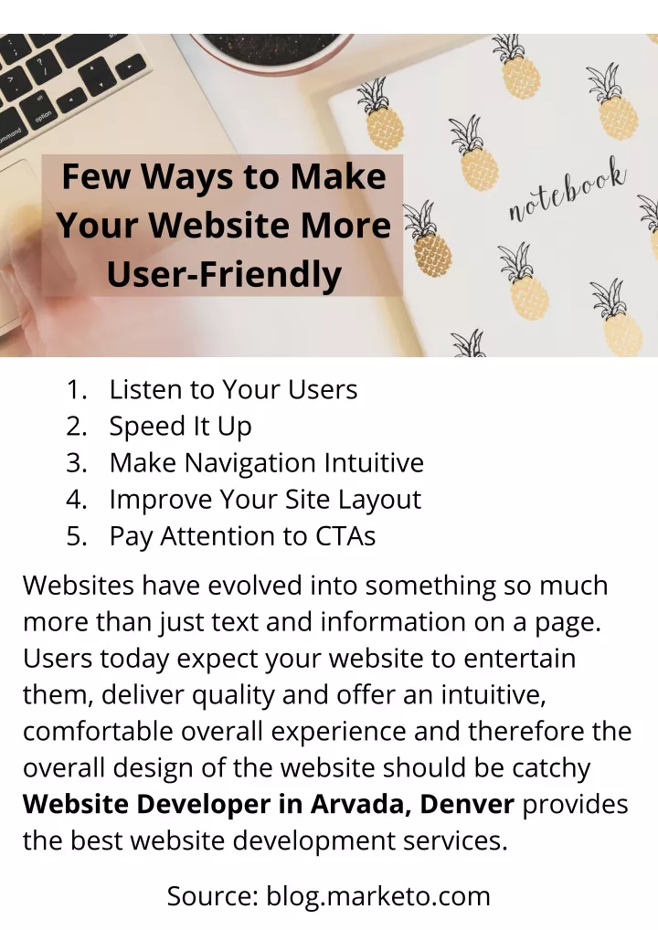 few ways to make your website more user friendly