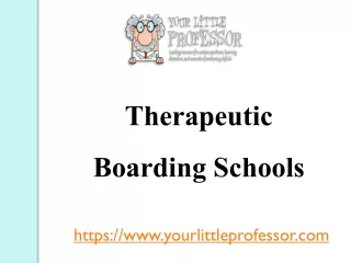 Therapeutic Boarding Schools - www.yourlittleprofessor.com