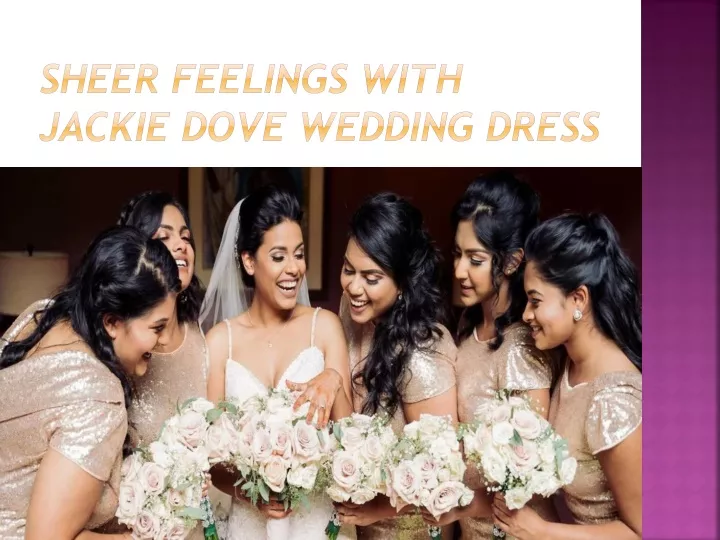 sheer feelings with jackie dove wedding dress