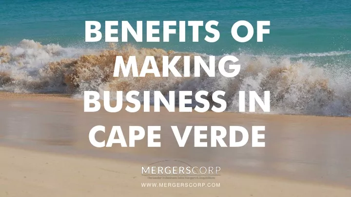 benefits of making business in cape verde