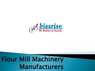 Flour Mill Machinery manufacturers