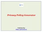 Privacy Policy Generator - slide 1