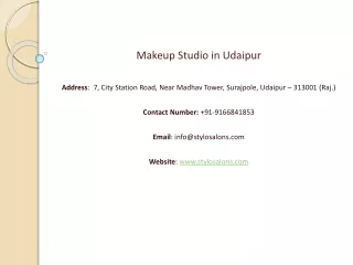 Makeup Studio in Udaipur