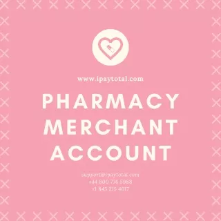 pharmacy merchant account