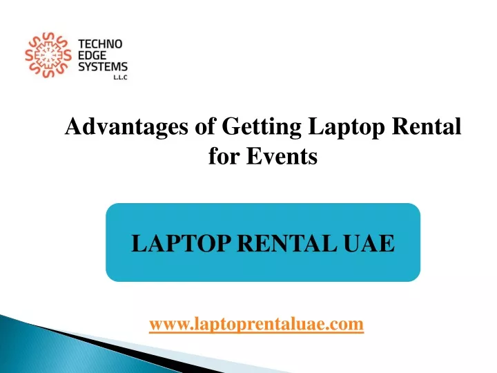 advantages of getting laptop rental for events