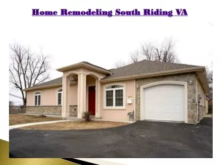 Home Remodeling South Riding VA