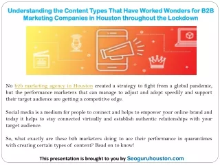 understanding the content types that have worked