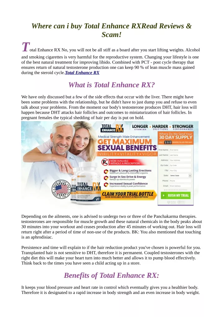where can i buy total enhance rxread reviews scam