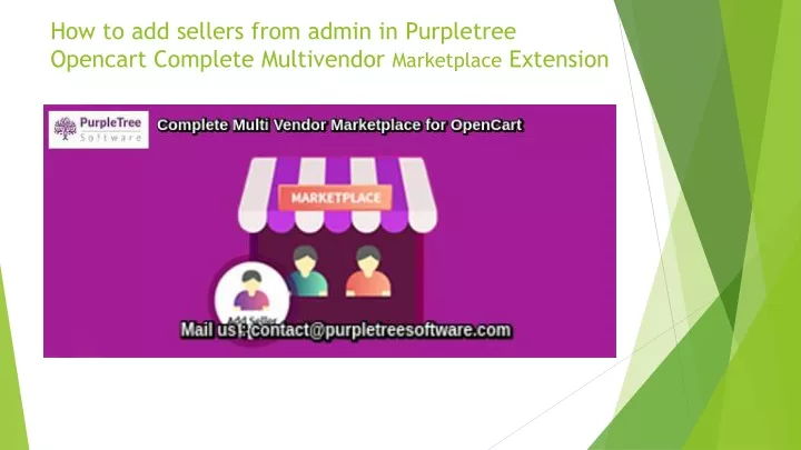 how to add sellers from admin in purpletree opencart complete multivendor marketplace extension