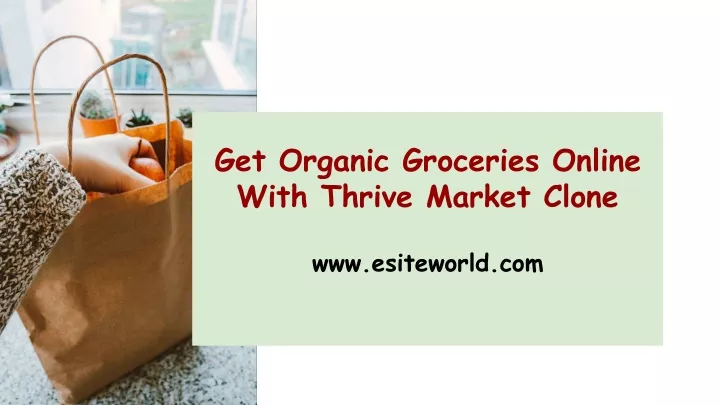 get organic groceries online with thrive market