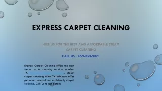 Carpet Cleaning’s Tale And How It ended