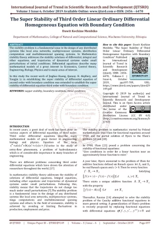 international journal of trend in scientific