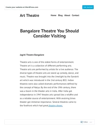 Bangalore Theatre You Should Consider Visiting