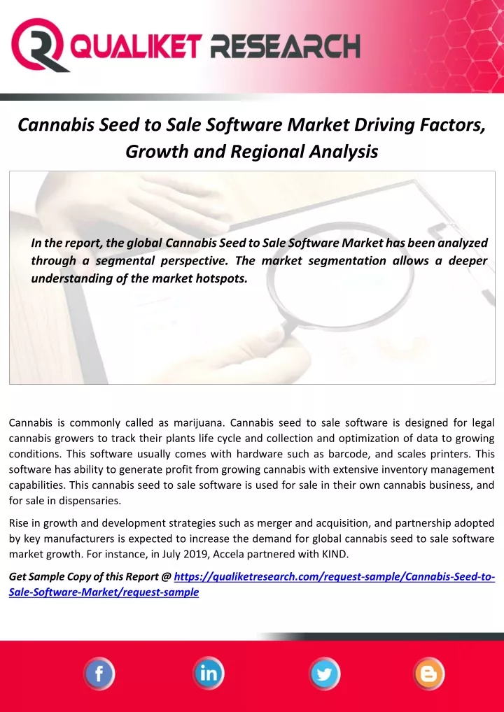 cannabis seed to sale software market driving