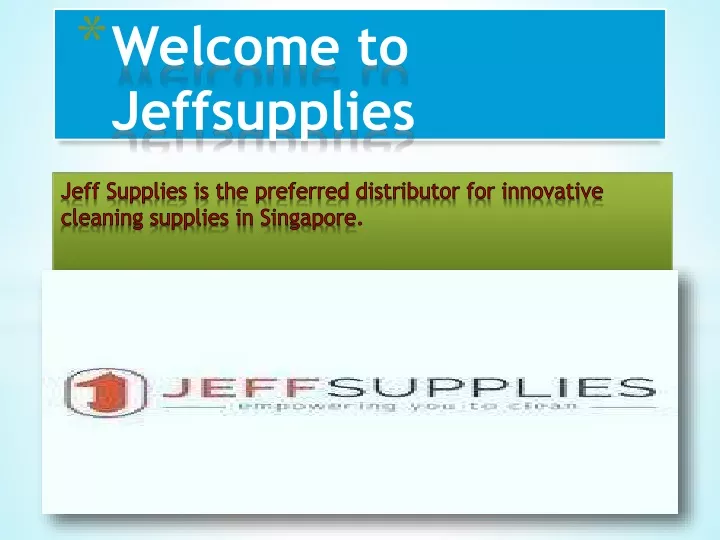 welcome to jeffsupplies