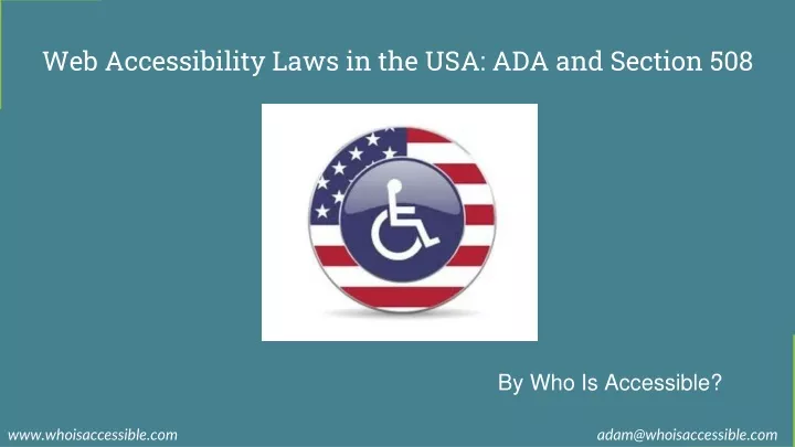 web accessibility laws in the usa ada and section 508