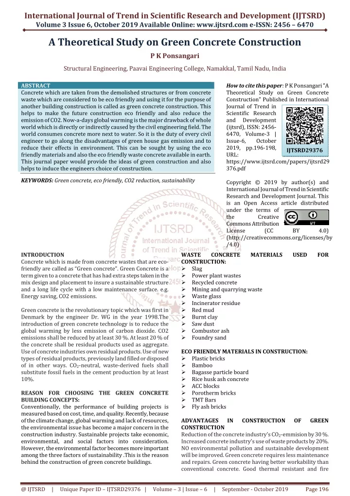 international journal of trend in scientific