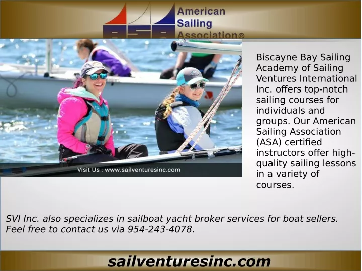 biscayne bay sailing academy of sailing ventures