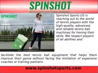 spinshot sports us is reaching out to the world
